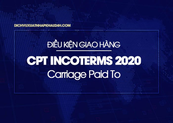 CPT Incoterms 2020