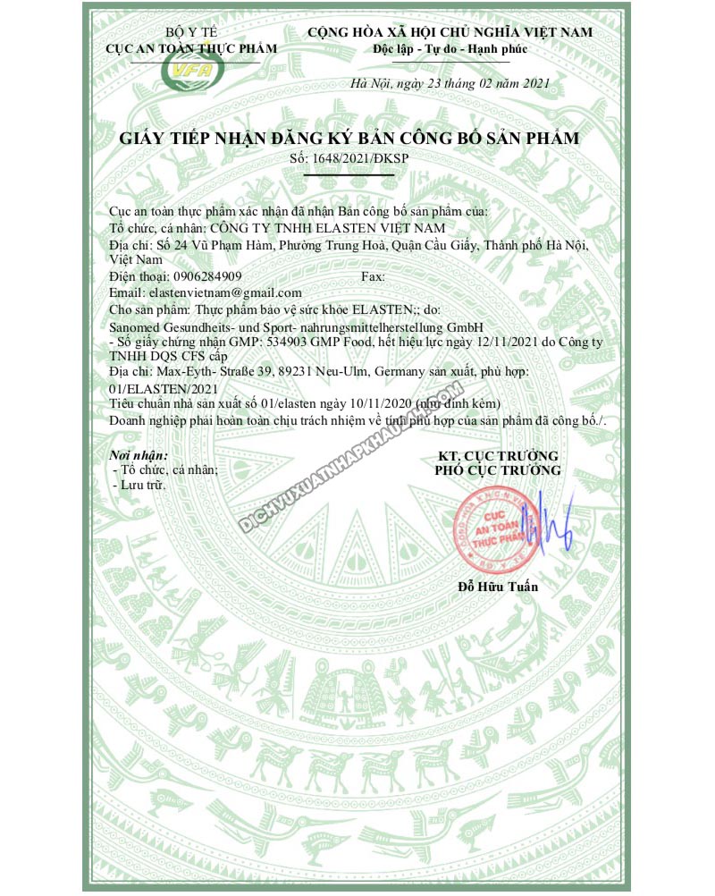 Mẫu giấy phép xuất khẩu